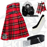 Battle Of Kilts Men’s Tartan Kilt Outfit – 7-Piece Scottish Set with Premium Accessories